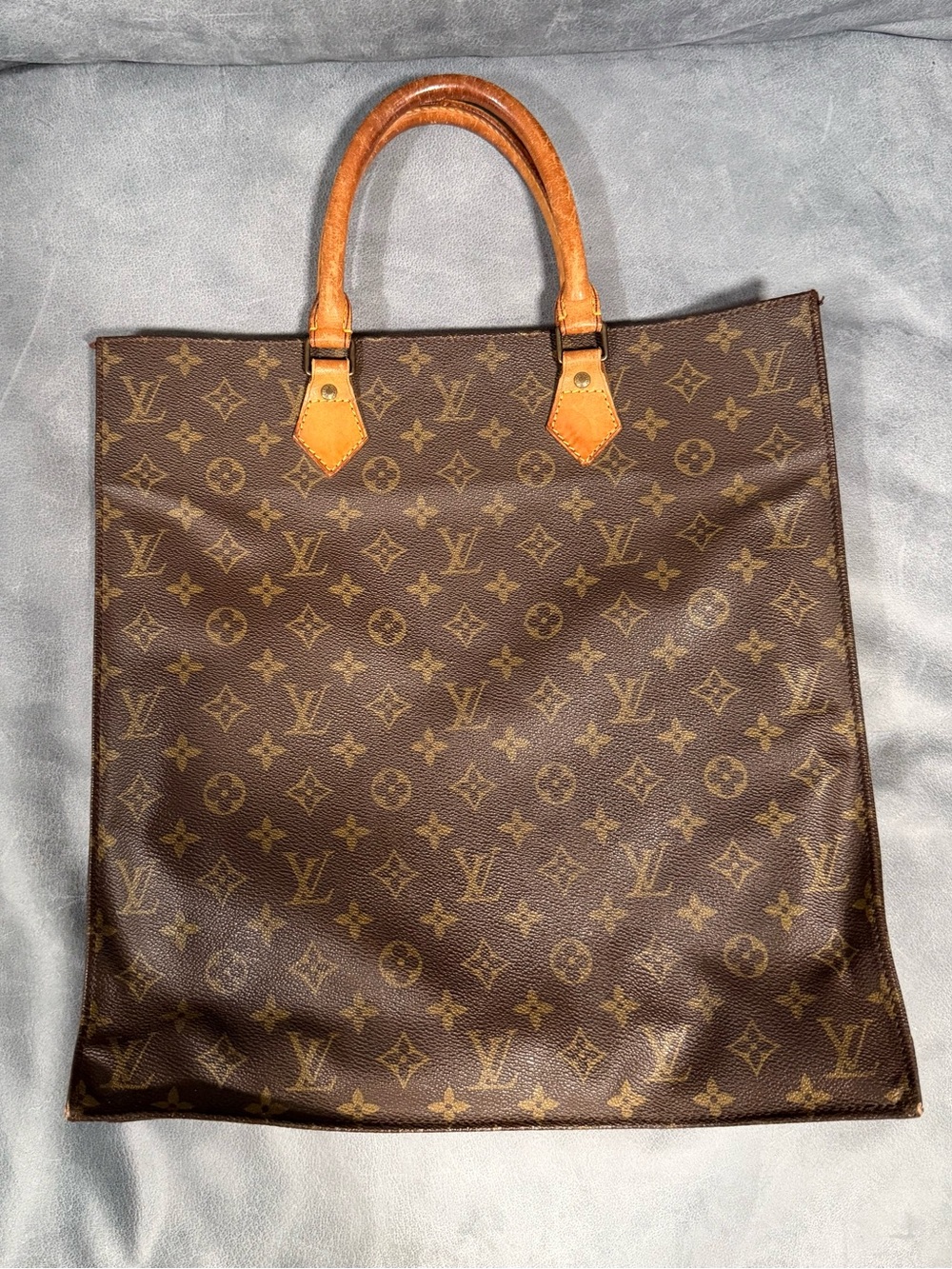 Vintage Louis Vuitton Monogram Sac Plat Tote Bag